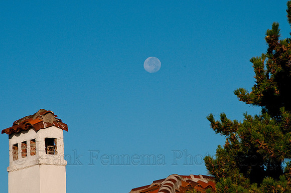 Moon over chimney