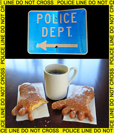 D9-14 Police with Coffee and Donuts